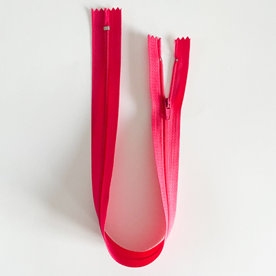 Fermeture éclair 40 cm Nylon Fushia Non séparable