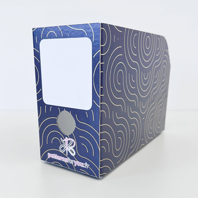 Blue Abstract Filing Box