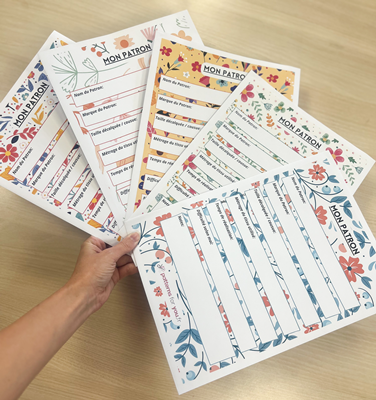 Collection Flowers Lot de 5 pochettes