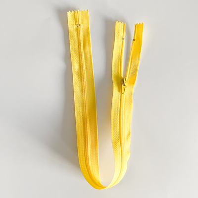 Fermeture éclair 40 cm Nylon Jaune Non séparable