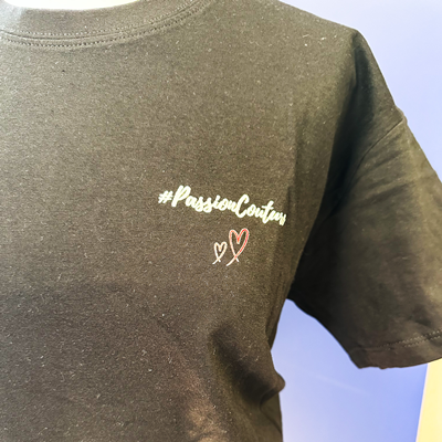 Tee-Shirt Passion Couture Noir