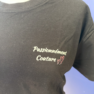 Tee-Shirt Passionnement Noir