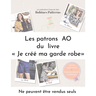 Patrons en A0 du livre des Bobines Patterns (lié à l'achat du livre)